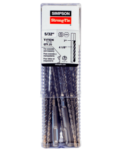 5/32” x 7” Simpson Strong-Tie MDPL01507H-R25 SDS-plus Drill Bits