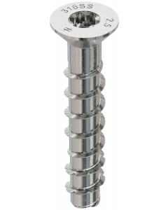 3/8” x 2-1/2” Simpson Strong-Tie THD37212CS6SS 316SS Titen HD Countersunk Head Concrete Masonry Screw