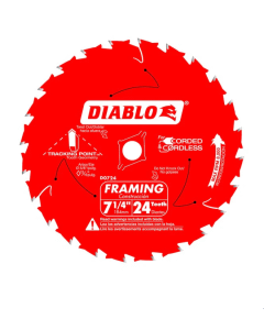 Diablo D0724A 7-1/4" x 24-Teeth Framing Saw Blade for Wood