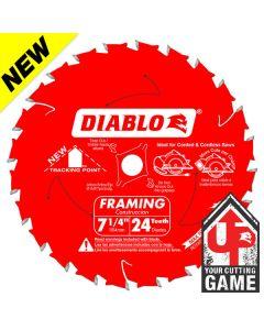 Diablo D0724A 7-1/4" 24T Framing Blade with Tracking Point