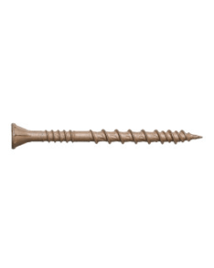 Quikdrive DSVT114S #8 x 1-1/4" DSV Deck Screw, T25 6-Lobe Drive, Rimmed Flat Head, Quik Guard Coated Tan
