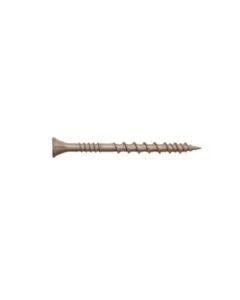 Quikdrive HCKDSVT2S #10 x 2" DSVT Deck Screw, T25 6-Lobe Drive, Ribbed Flat Head, Quik Guard Coated Half Pk