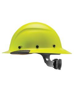 LIFT Safety Hi-Viz HDF-18HV DAX Full Brim Yellow Hard Hat Side Profile