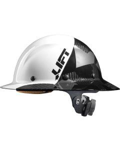 LIFT Safety HDF50C-19WC DAX Fifty50 Carbon Fiber Full Brim White Hard Hat