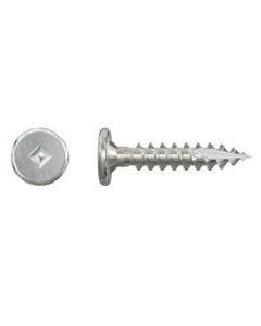SSPC1BS1012 #10 x 1", Pan Head, Stainless, #2 Square, Coarse