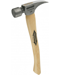 Stiletto TI14MC-16 14oz Milled Face, 16" Curved Hickory Handle Framing Hammer