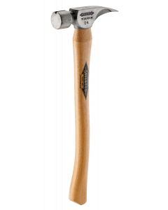 Stiletto TI14SC 14oz Smooth Face, 18" Curved Hickory Handle Framing Hammer