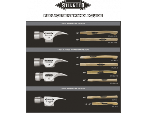 Stiletto 16oz Milled Face 18
