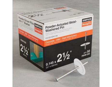 Simpson Strong-Tie PINW Powder-Actuated Metal-Washered Pin