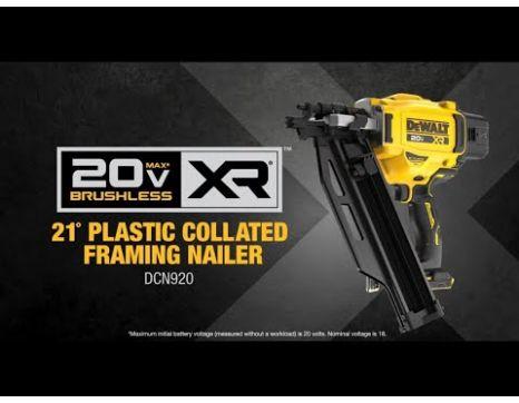 Dewalt 20V MAX Cordless 21 Degree Framing Nailer Tool Only DCN920B Nail Gun Depot