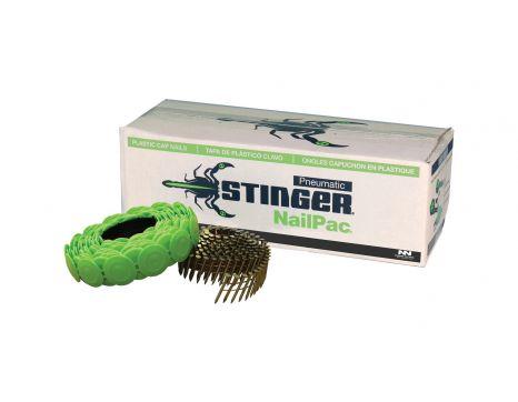 3000 Stinger box of 209211 SKU 0135051 1" Round Plastic Cap Roofing Nails 