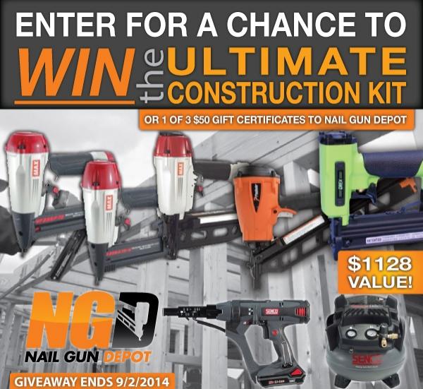 Nail Gun Depot Announces Ultimate Construction Kit Giveaway