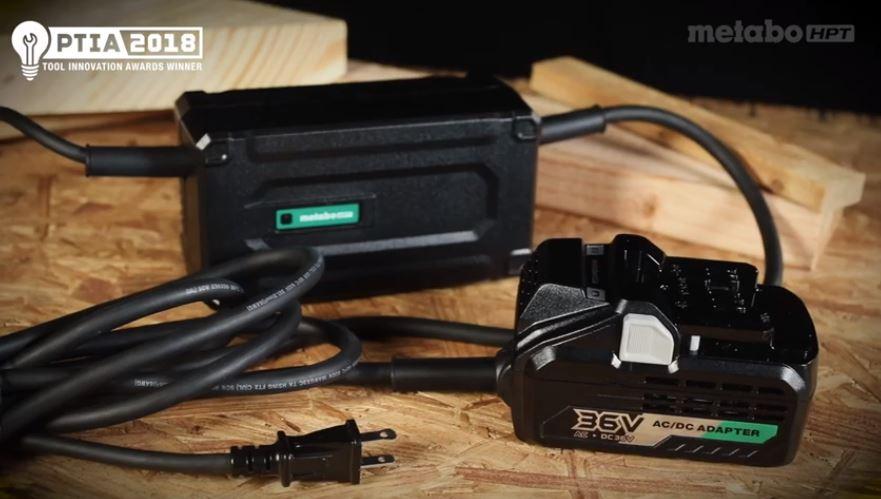 The 36V AC Adapter for the Metabo MultiVolt System