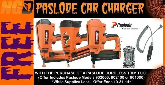 Free Paslode Car Charger