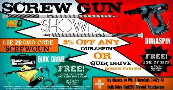 Screw Gun Showdown - Senco's DuraSpin Screw System