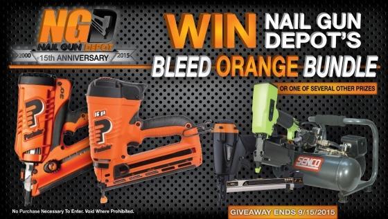 Announcing Nail Gun Depot's Bleed Orange Giveaway