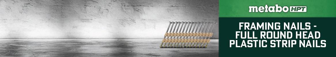 Nail Gun Depot Framing Nails - Full Round Head Plastic Strip Nails