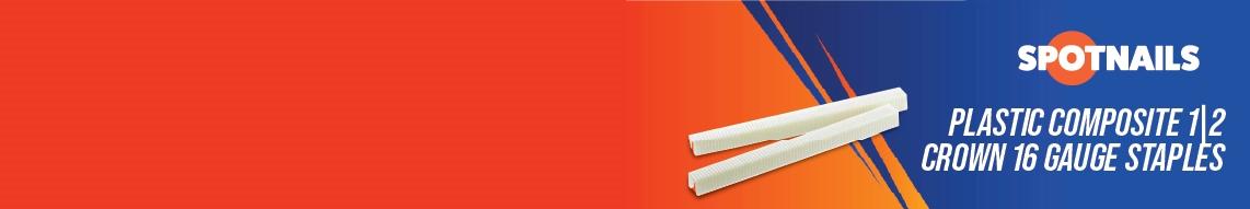 Nail Gun Depot Plastic Composite 1|2 Crown 16 Gauge Staples